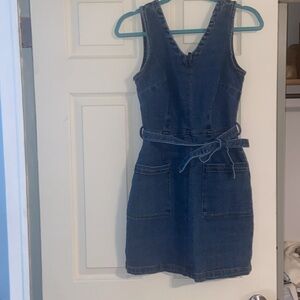 XS Denim Dress with Pockets